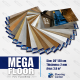 کفپوش PVC مگا فلور MEGA FLOOR با ابعاد 20×120 سانتی‌متر و طرح چوب طبیعی