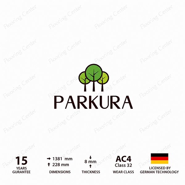 پارکت لمینت پارکورا PARKURA با طرح چوب طبیعی