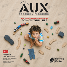 کفپوش PVC آکس AUX با طرح چوب و کیفیت بالا