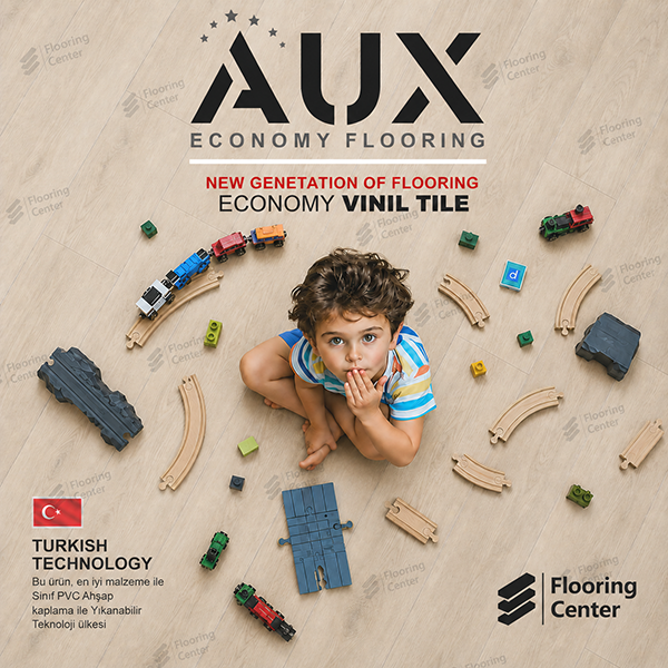 کفپوش PVC آکس AUX با طرح چوب و کیفیت بالا