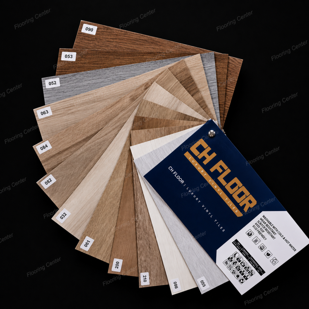 کفپوش PVC سی‌اچ فلور CH FLOOR با طرح چوب